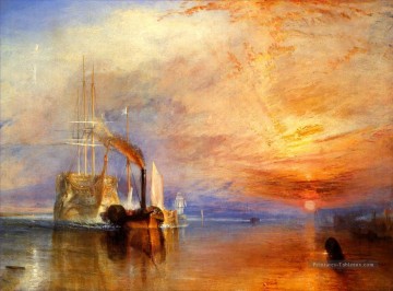 Le Temerair combattit jusqu’à son dernier Berth à se briser Paysage marin Turner Peinture à l'huile